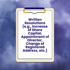 Written Resolutions