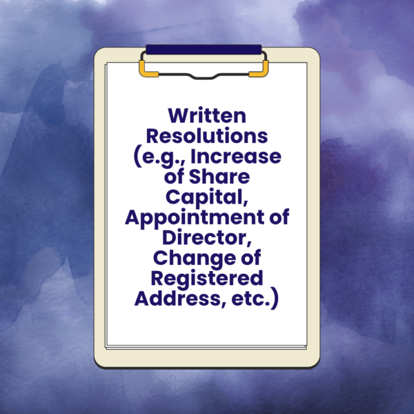 Written Resolutions