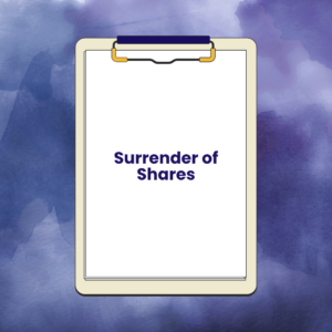 Surrender of Shares