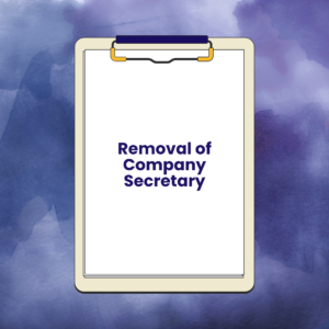 Removal of Company Secretary