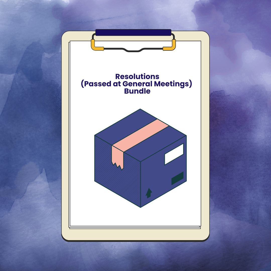 Resolutions Bundle (Passed at  Meetings)